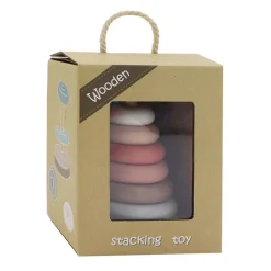 Houten Stapeltoren Pastel, 6dlg.> Clearance