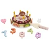 Houten Verjaardagstaart, 27dlg.> Sale