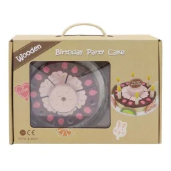 Houten Verjaardagstaart, 27dlg.> Sale