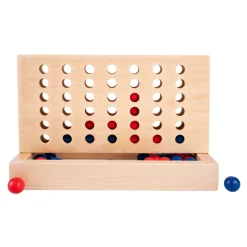 Houten Vier op een Rij-spel- Sale