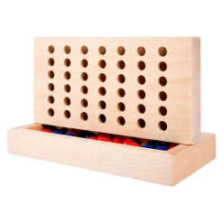 Houten Vier op een Rij-spel- Sale