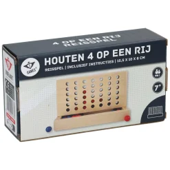 Houten Vier op een Rij-spel- Sale