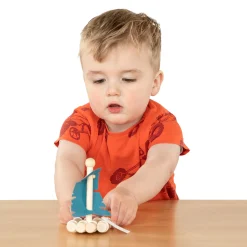 Houten Vlot met Zeil Hot