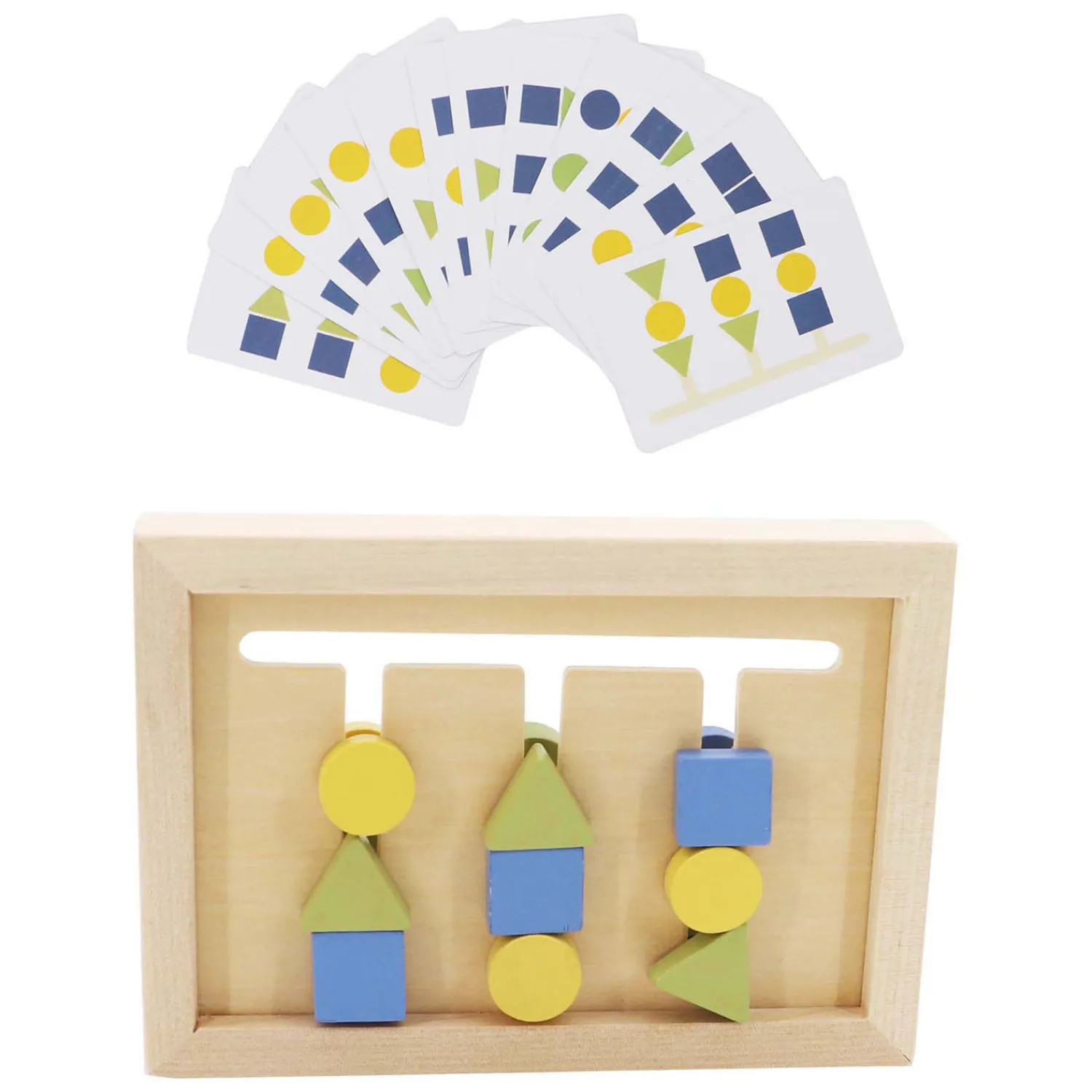 Houten Vormen en Kleuren Sorteer Spel- Discount