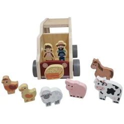 Playwood Houten Vormenauto Boerderijdieren New