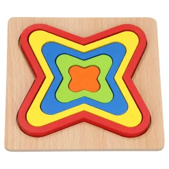 Houten Vormenpuzzel - Vlindervorm- Hot