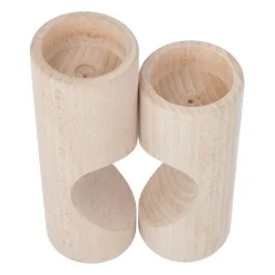 Houten Waxinelichthouder Hart, 2dlg.>Playwood Discount