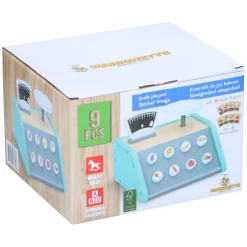 Houten Weegschaal met Kaartjes, 9dlg. Discount