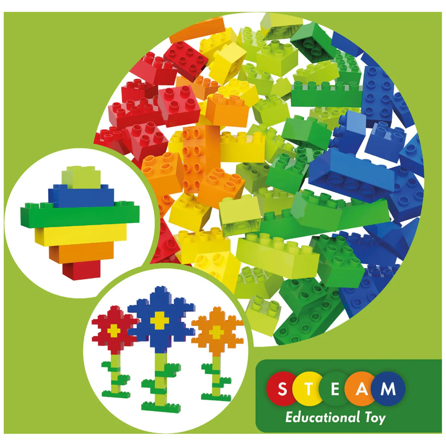 Bouwstenenset - 120dlg.-Hubelino New