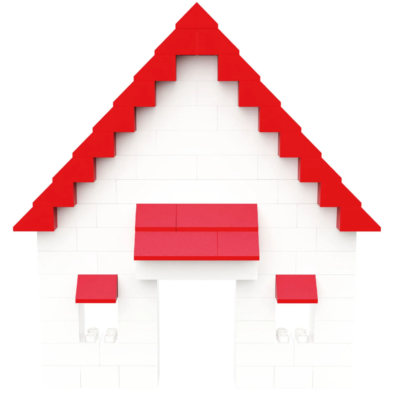 Hubelino Dakpannenset Bouwblokjes - 68dlg. Hot