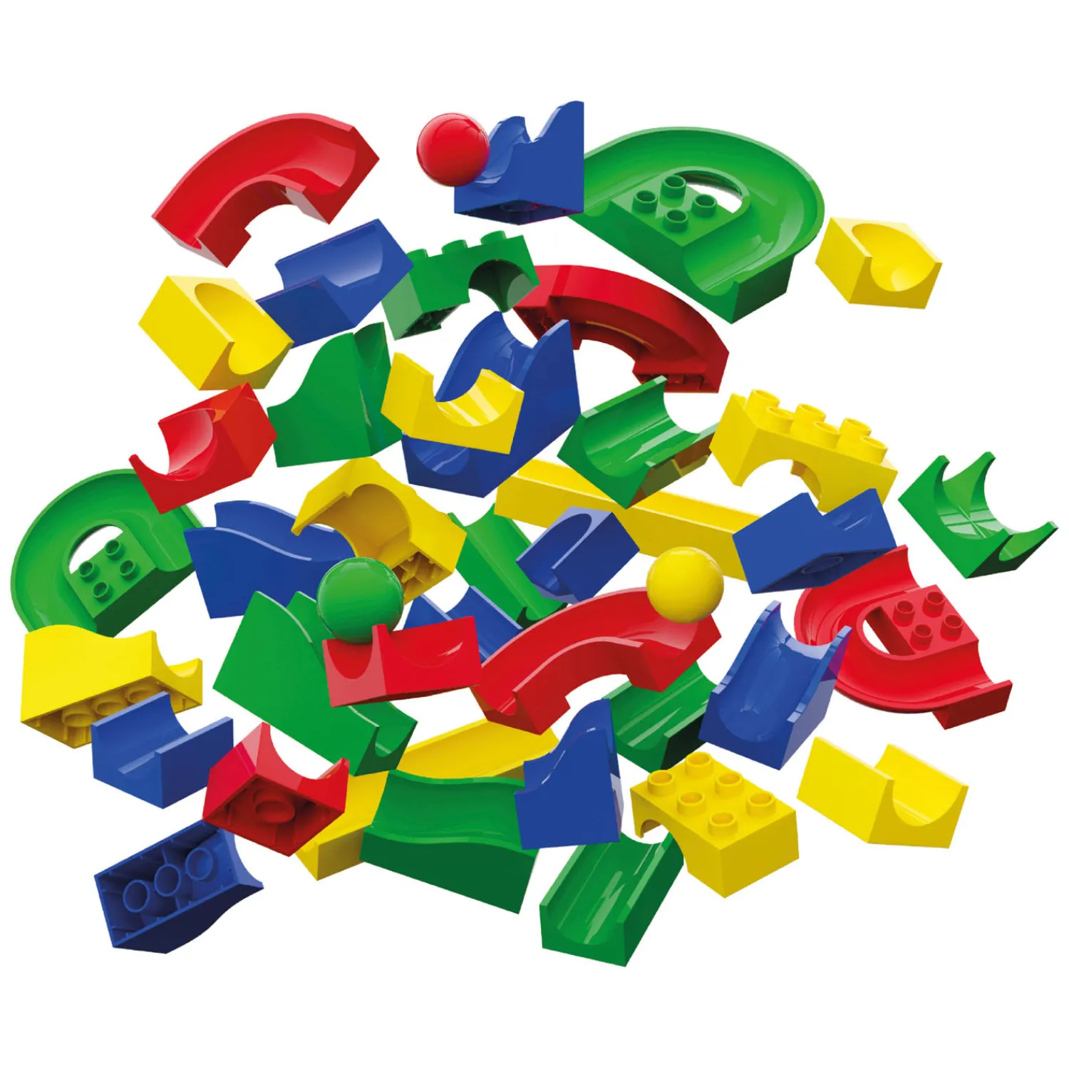 Knikkerbaan Baanelementen - 55dlg.>Hubelino