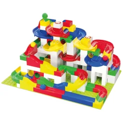 Hubelino Knikkerbaan Maxi Bouwset - 213dlg. Clearance