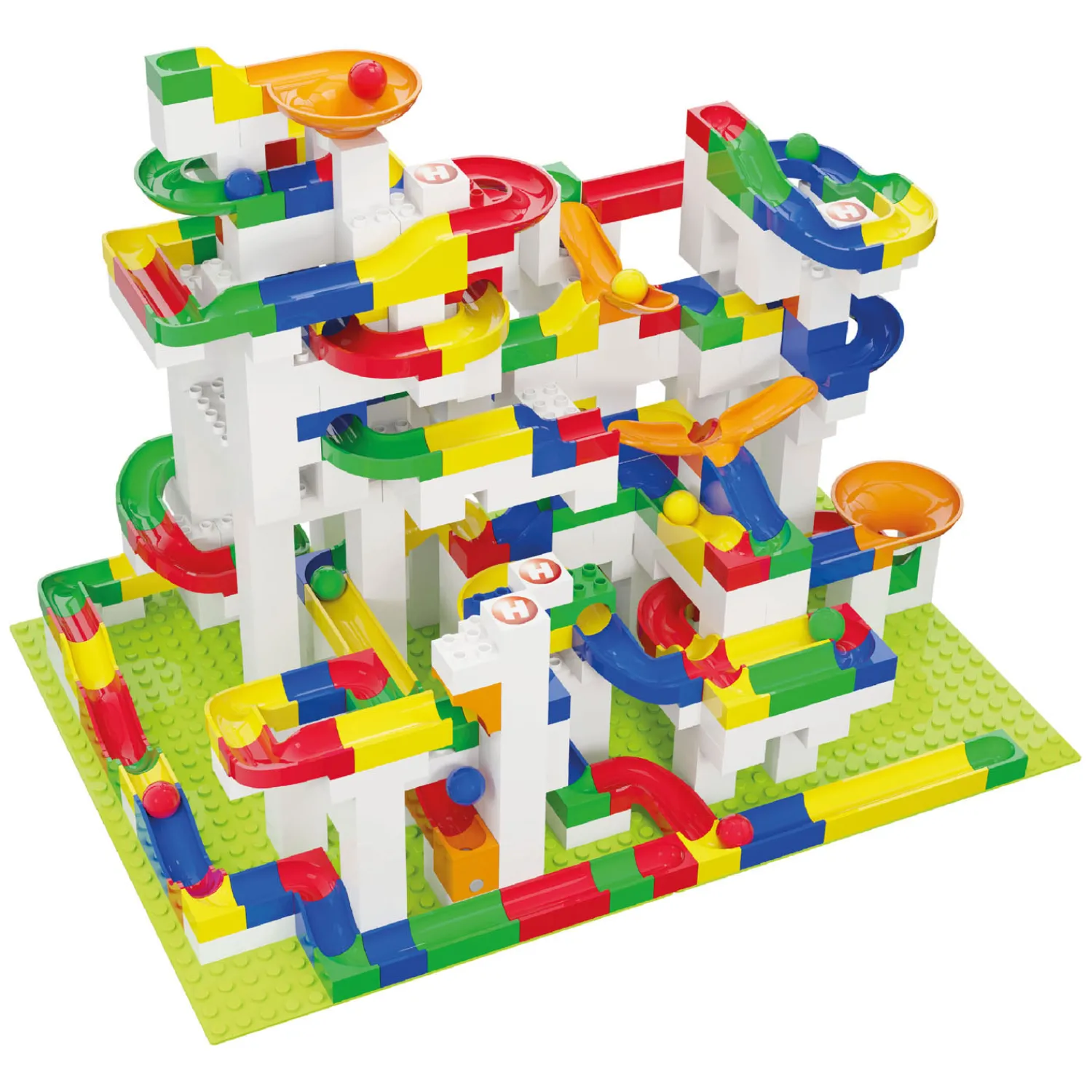 Knikkerbaan Mega Bouwset, 585dlg.>Hubelino Online