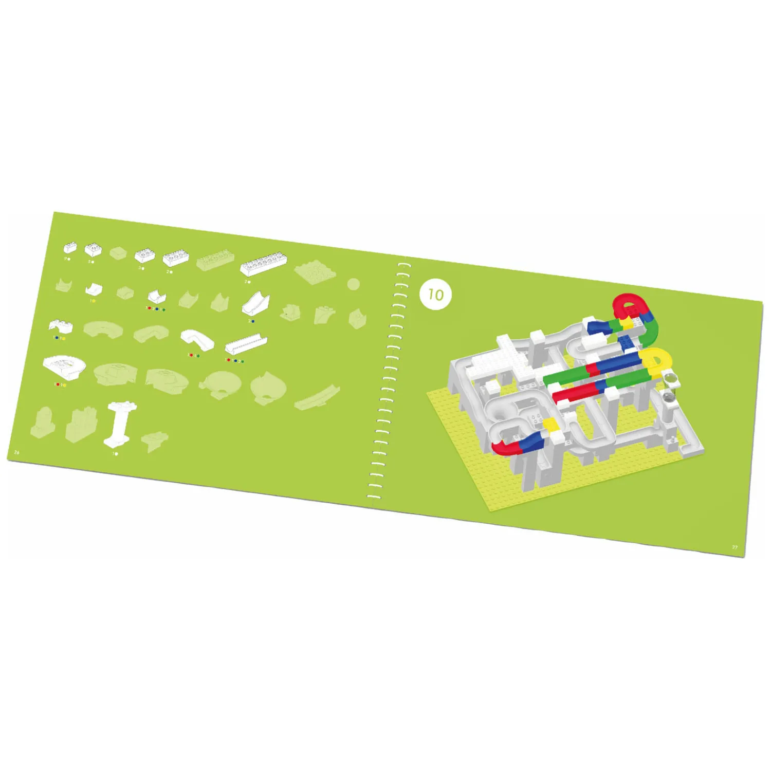 Knikkerbaan Mega Bouwset, 585dlg.>Hubelino Online