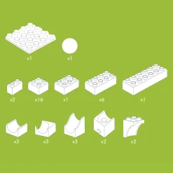 Knikkerbaan Uitbreidingsset Katapult - 41dlg.-Hubelino