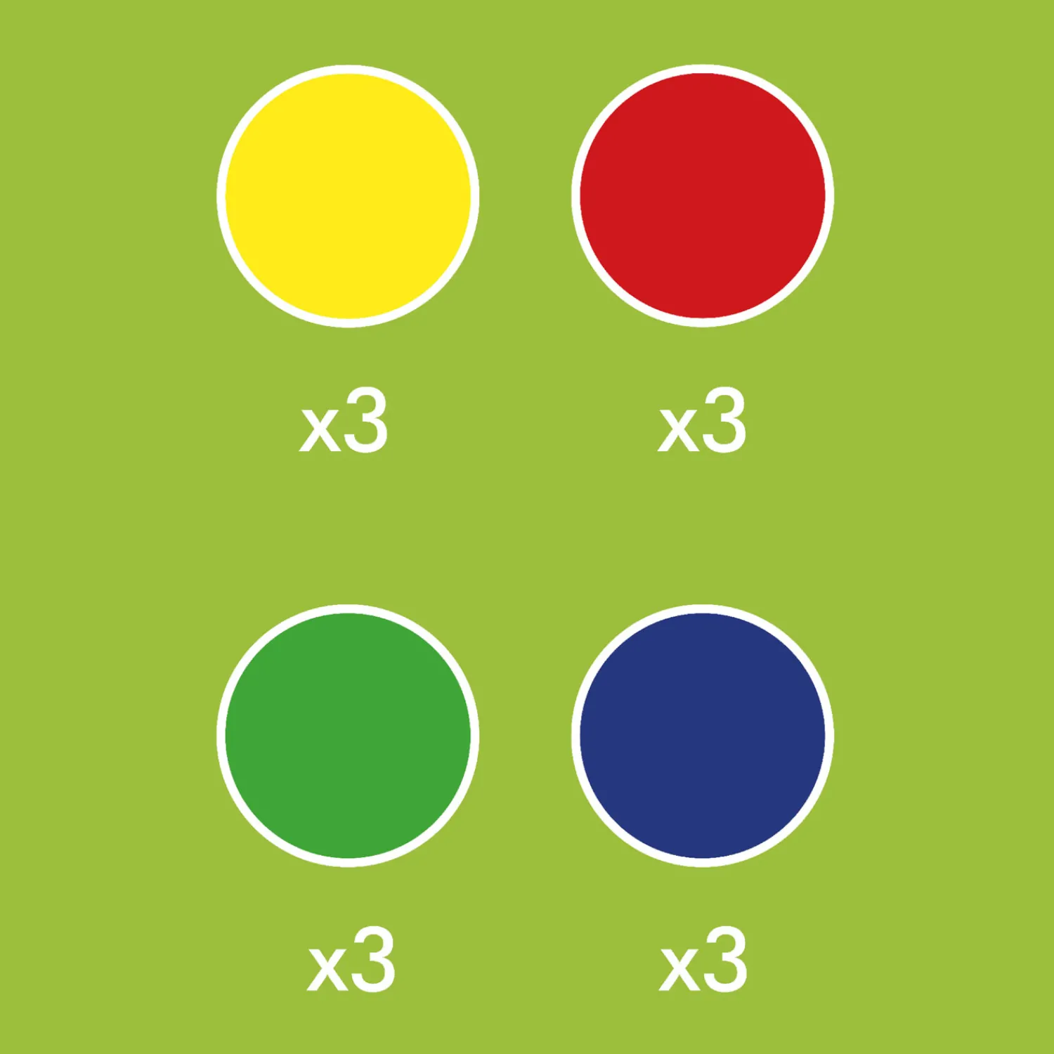 Hubelino Knikkers Kunststof - 12st. Hot