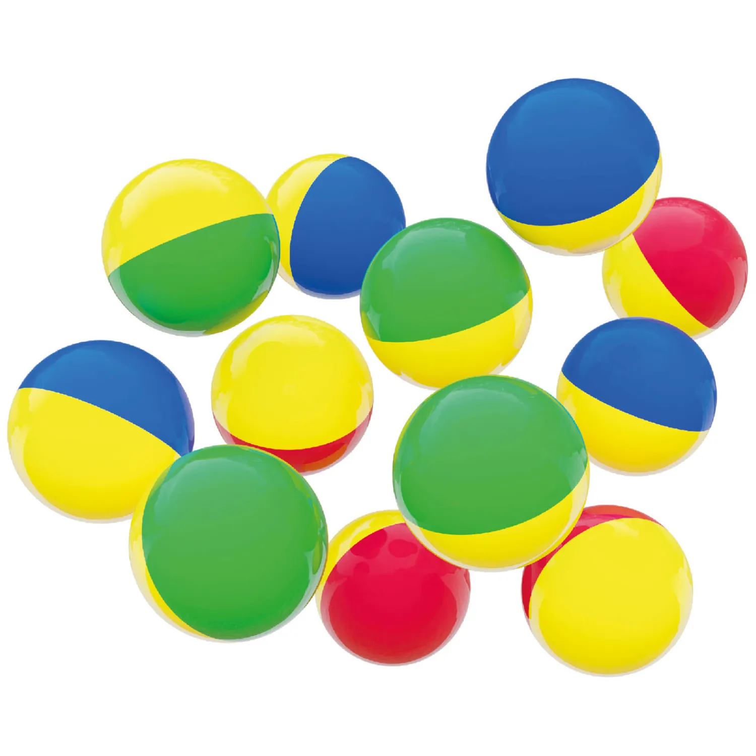 Knikkers Twee Kleuren, 12st.-Hubelino Clearance