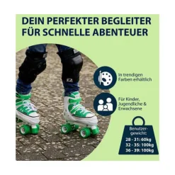 Rolschaatsen Sneaker Groen, Maat 36-39><noscript><img width=