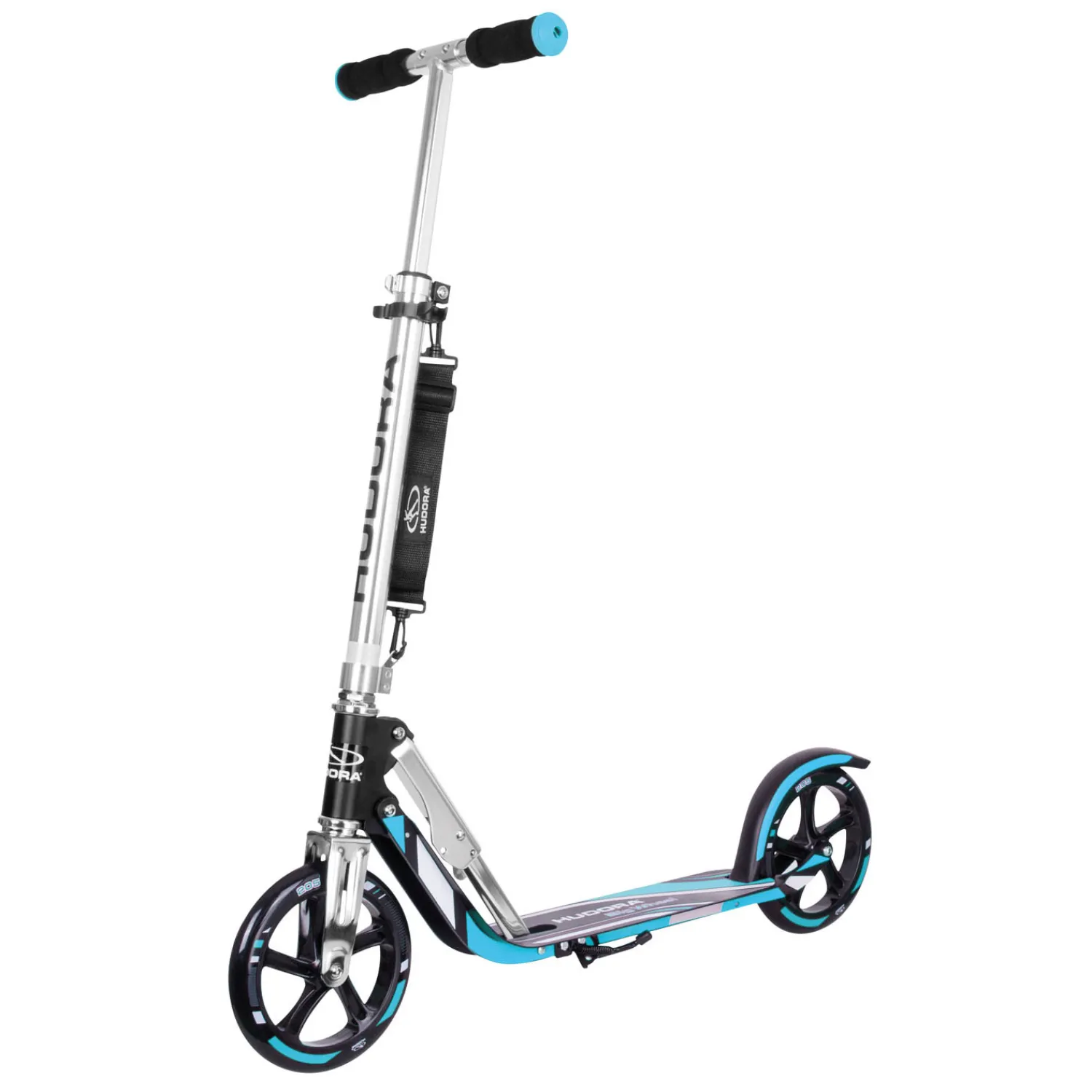 Scooter Big Wheel Step RX205 - Zwart/Blauw-Hudora Hot
