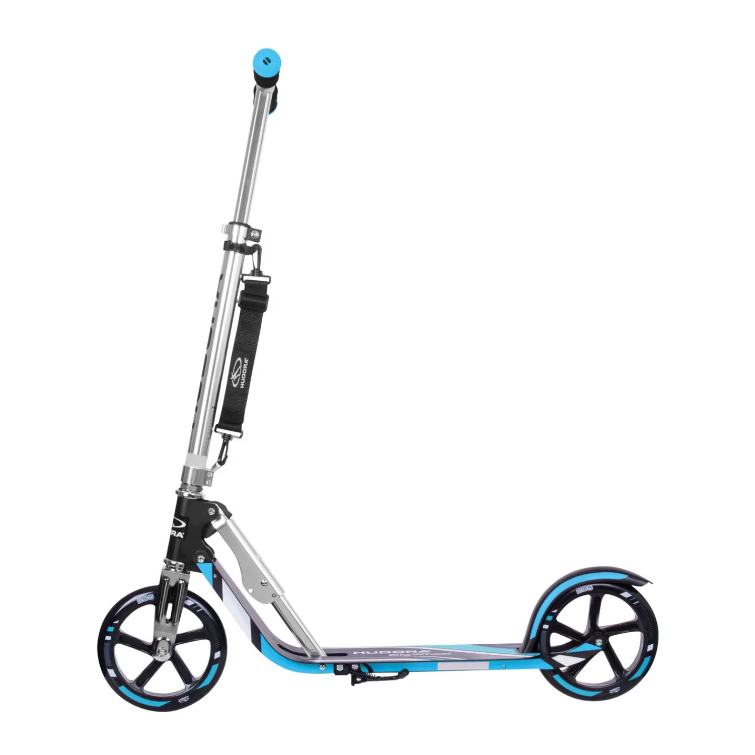 Scooter Big Wheel Step RX205 - Zwart/Blauw-Hudora Hot