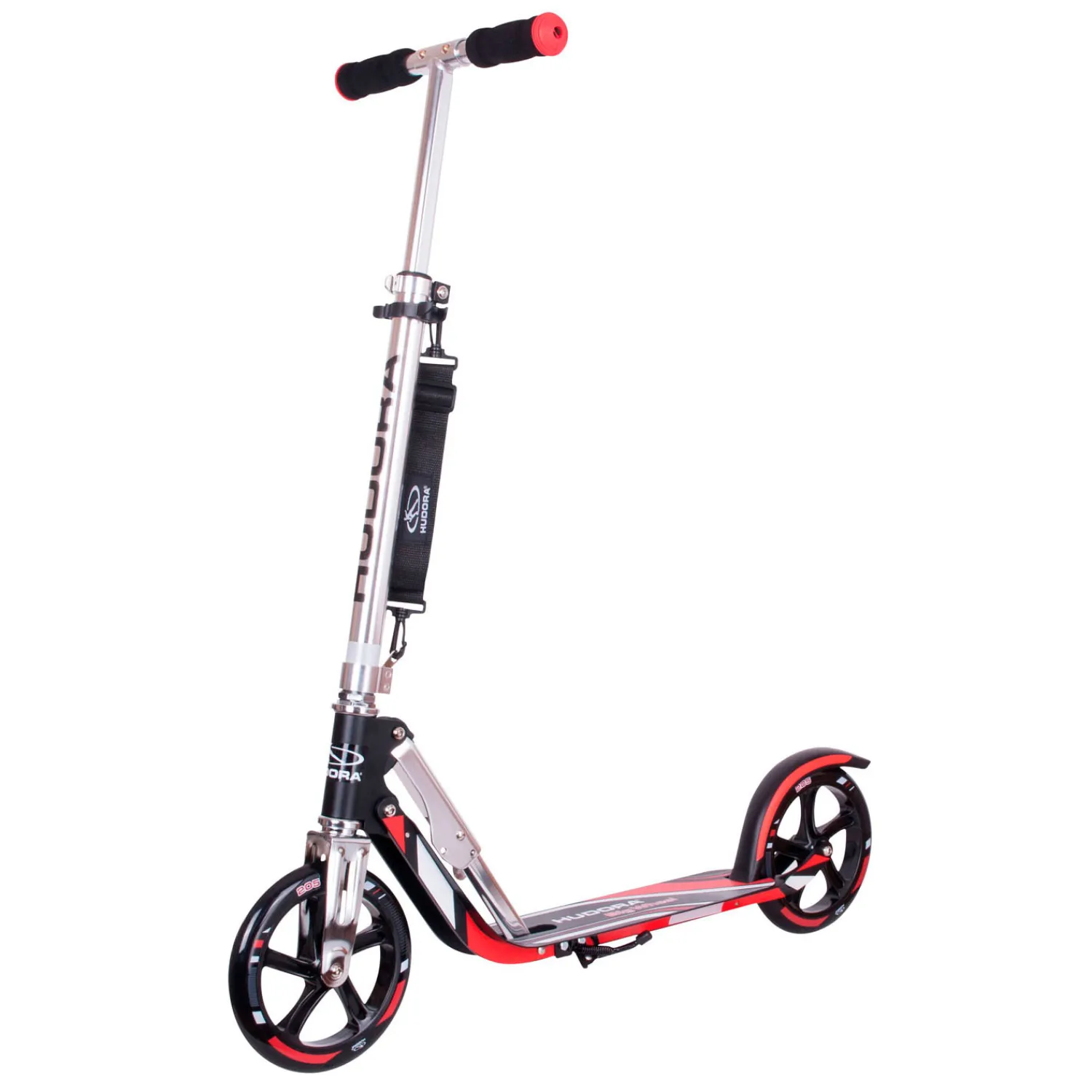 Scooter Big Wheel Step RX205 - Zwart/Rood-Hudora Hot