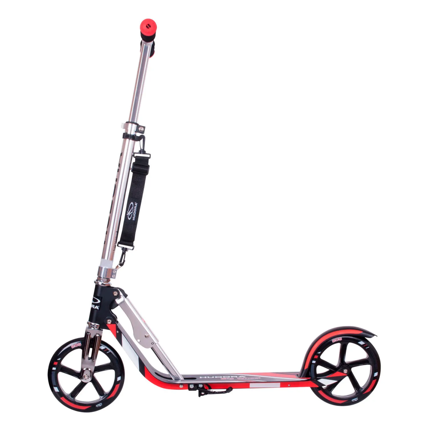 Scooter Big Wheel Step RX205 - Zwart/Rood-Hudora Hot