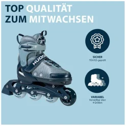 Skeelers Leon 2.0 Ocean Blauw, Maat 33-36>HUDORA Sale