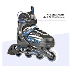 Skeelers Leon Blauw/Zwart, maat 37-40-Hudora Online