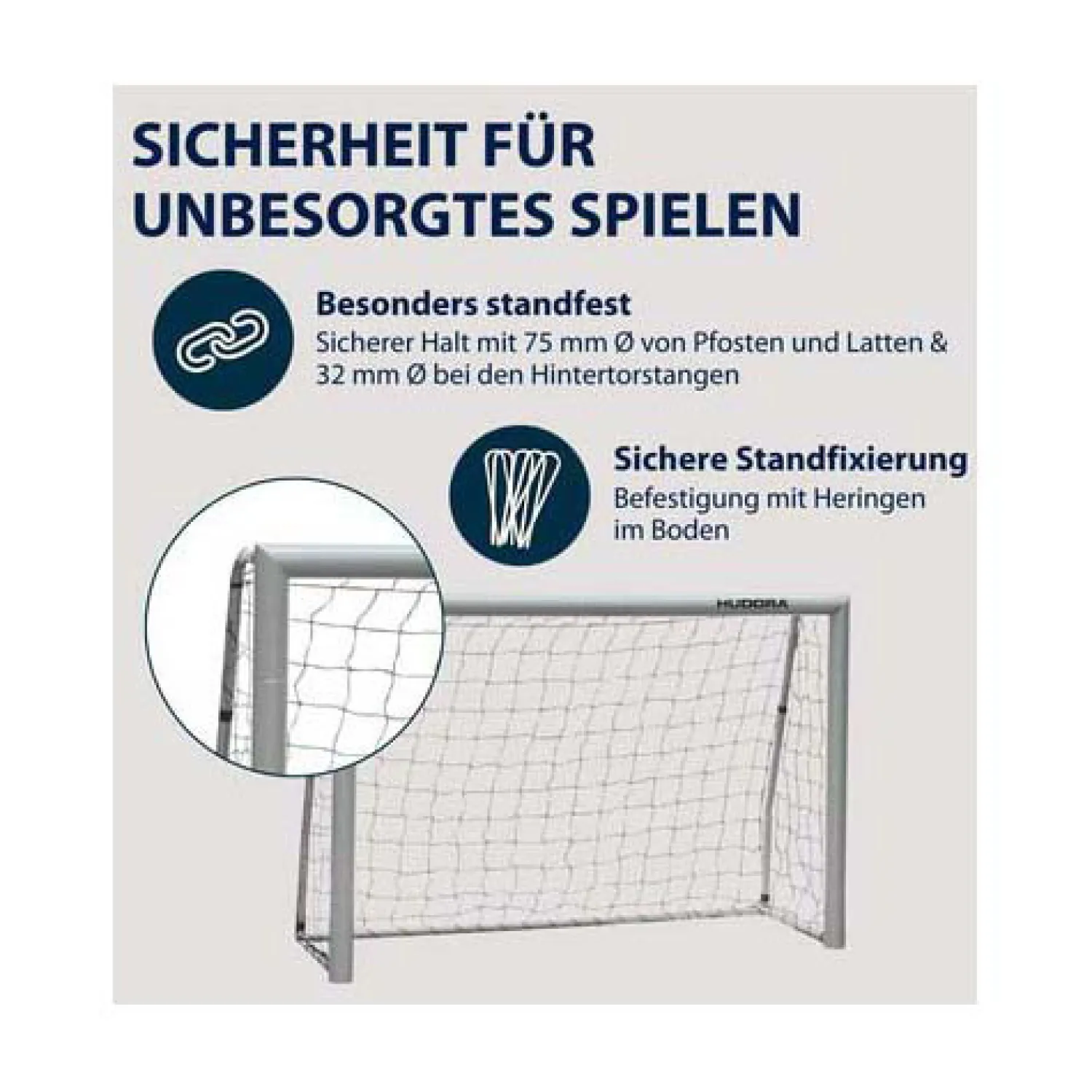 Voetbaldoel Expert 120>HUDORA Sale