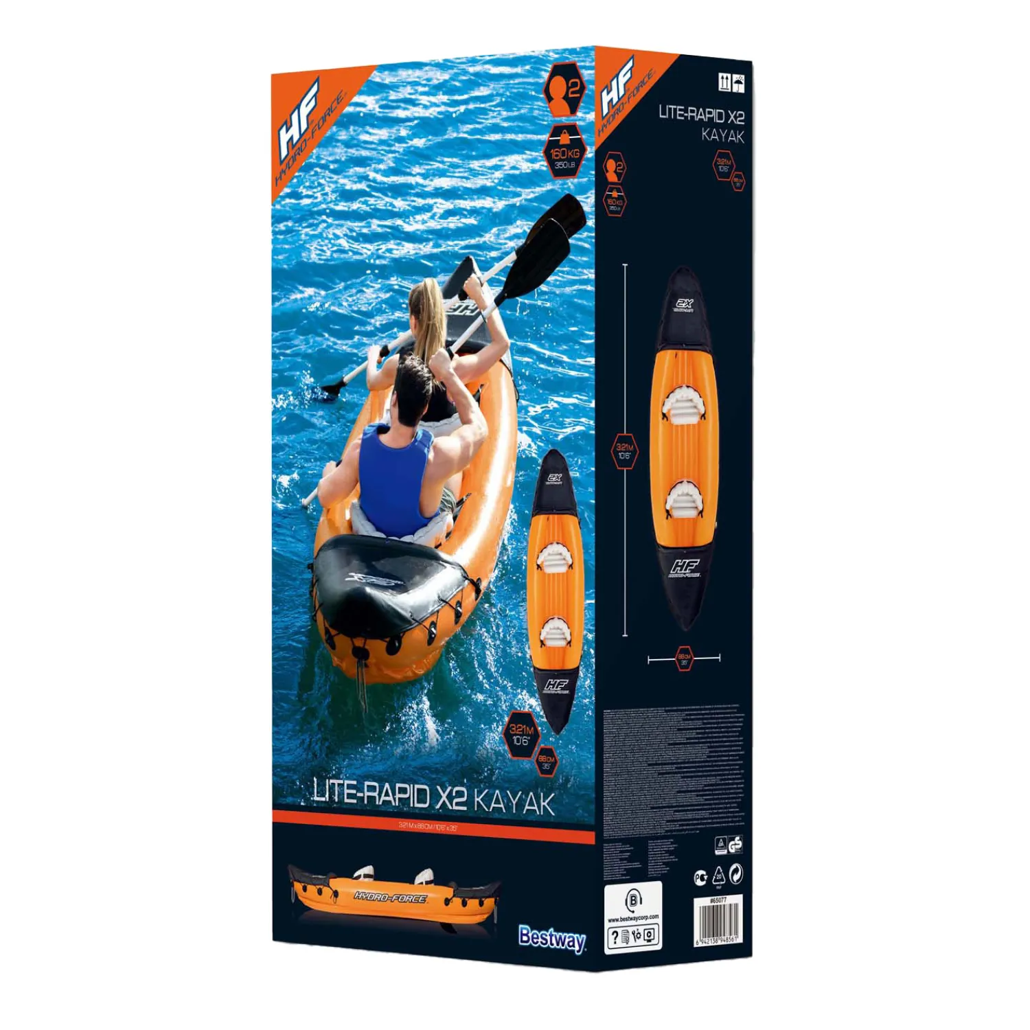 Hydro Force Kajak Rapid X2 Set Opblaasbaar>Bestway Discount