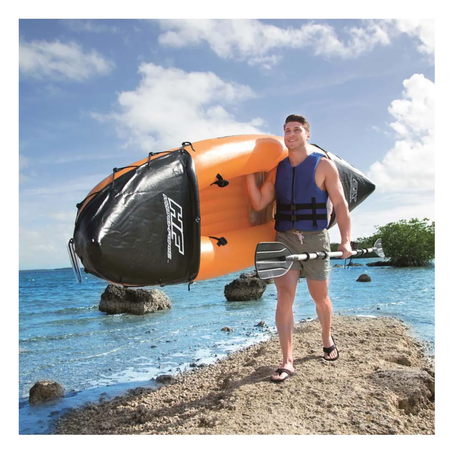 Hydro Force Kajak Rapid X2 Set Opblaasbaar>Bestway Discount