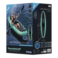 Hydro Force Kajak Ventura Elite X1 Set Opblaasbaar>Bestway Best