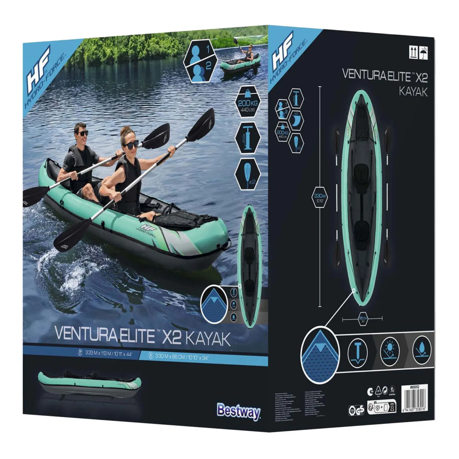 Hydro Force Kajak Ventura Elite X2 Set Opblaasbaar-Bestway Sale