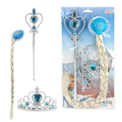 IJsprinses met Vlecht Tiara en Staf Set-Toi-Toys Outlet
