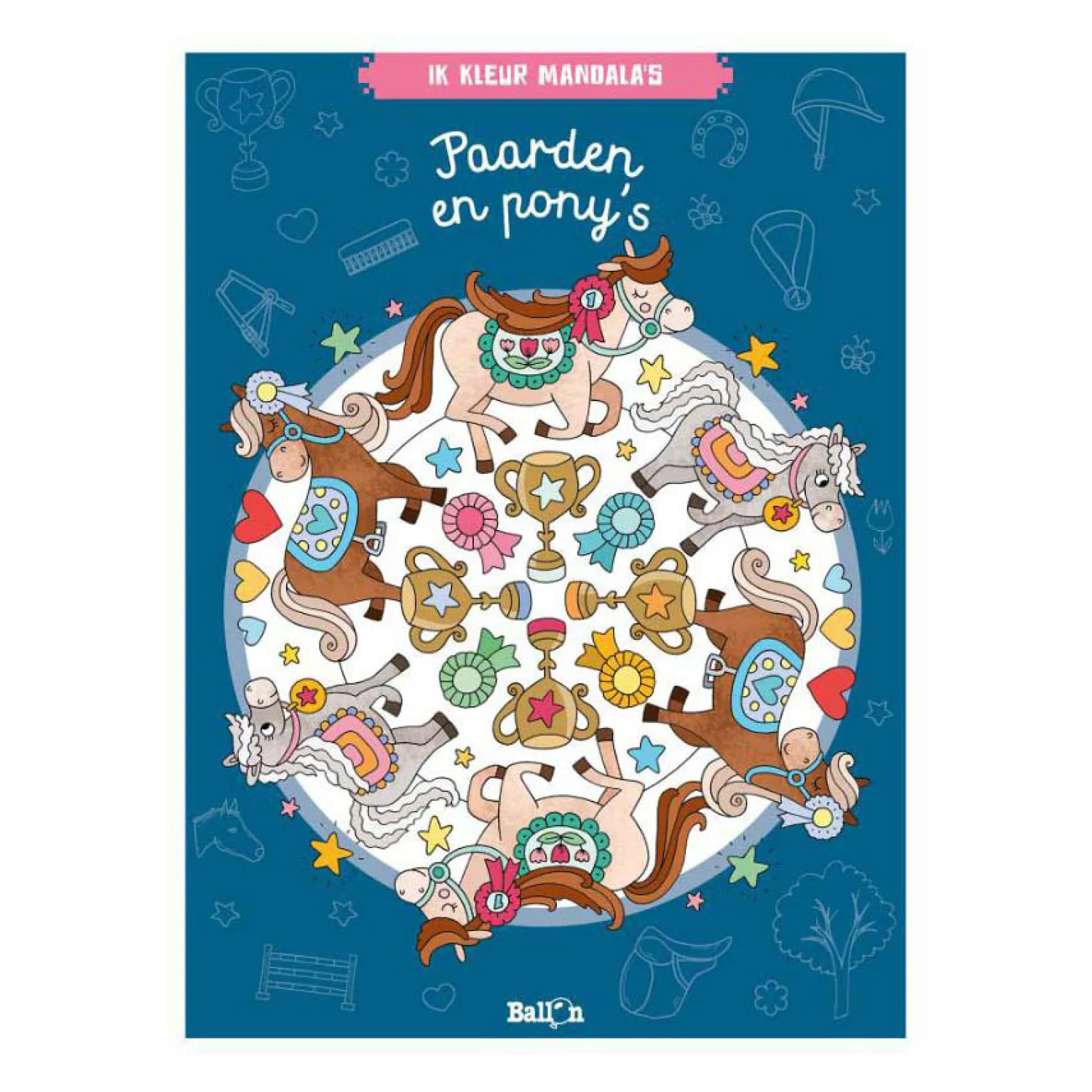 Ik Kleur Mandala's Paarden en pony's - Kleurboek-Wins Holland Hot