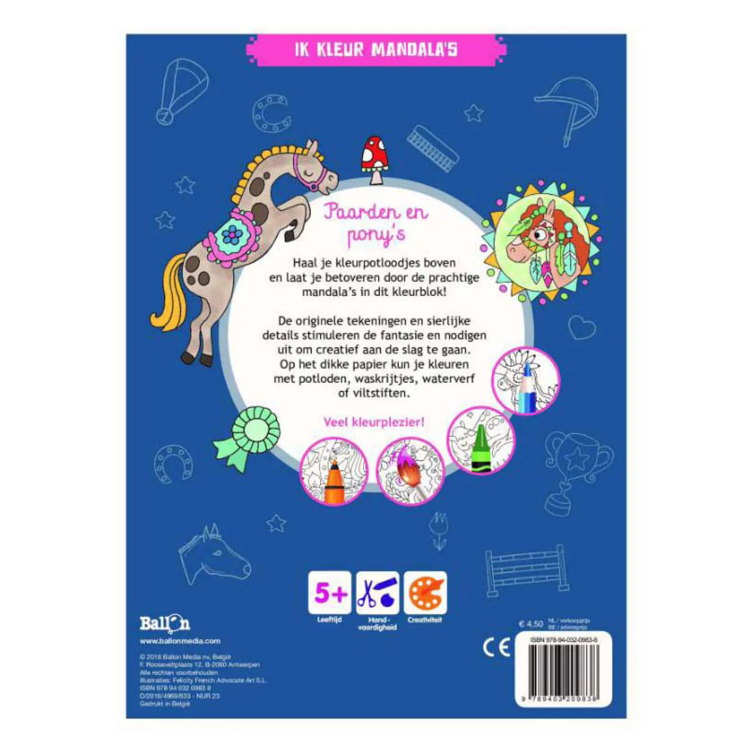 Ik Kleur Mandala's Paarden en pony's - Kleurboek-Wins Holland Hot