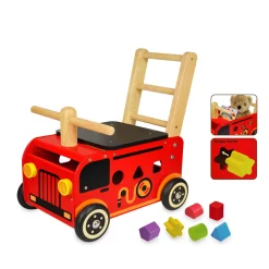 I'm Toy Loop- en Duwwagen Brandweer