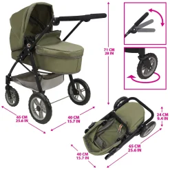 2-in-1 Poppenwagen- Online