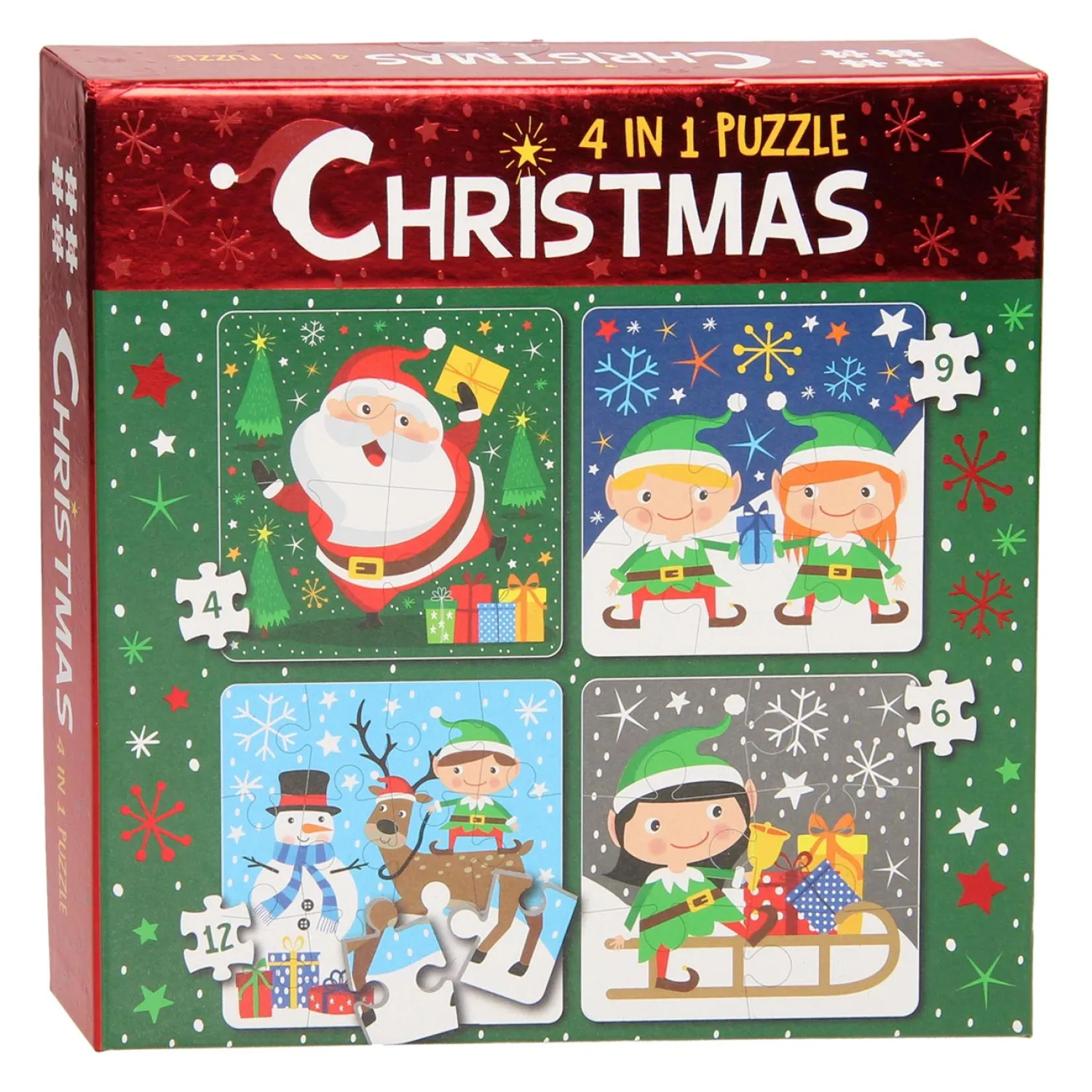 4in1 Puzzel Kerst> Online