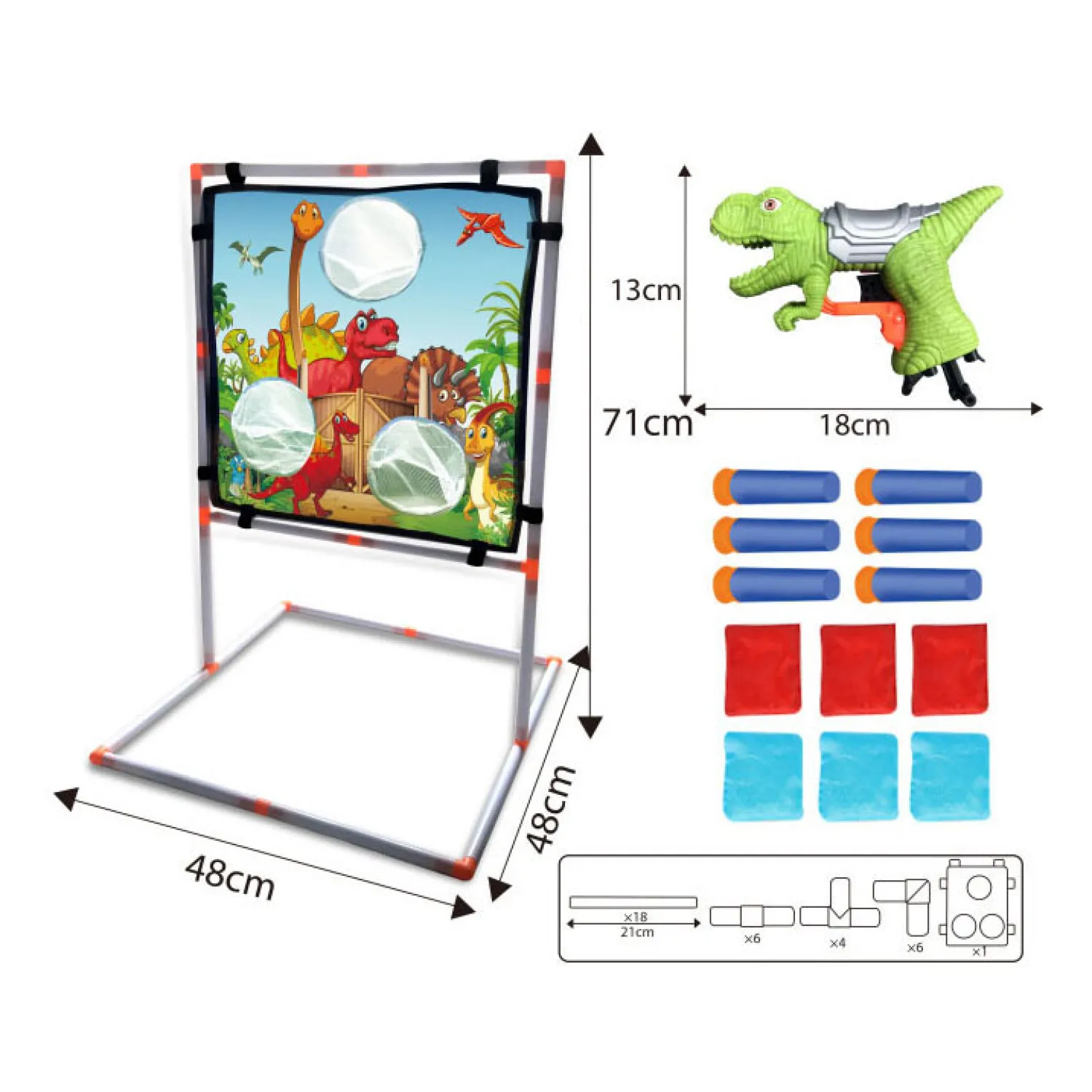 2in1 Schieten & Gooien Dino- Clearance