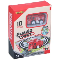 2-in-1 Spoorpuzzel met Auto, 9st. Online