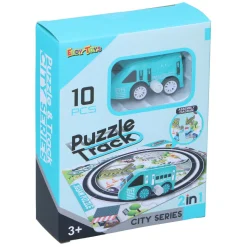 2-in-1 Spoorpuzzel met Auto, 9st. Online