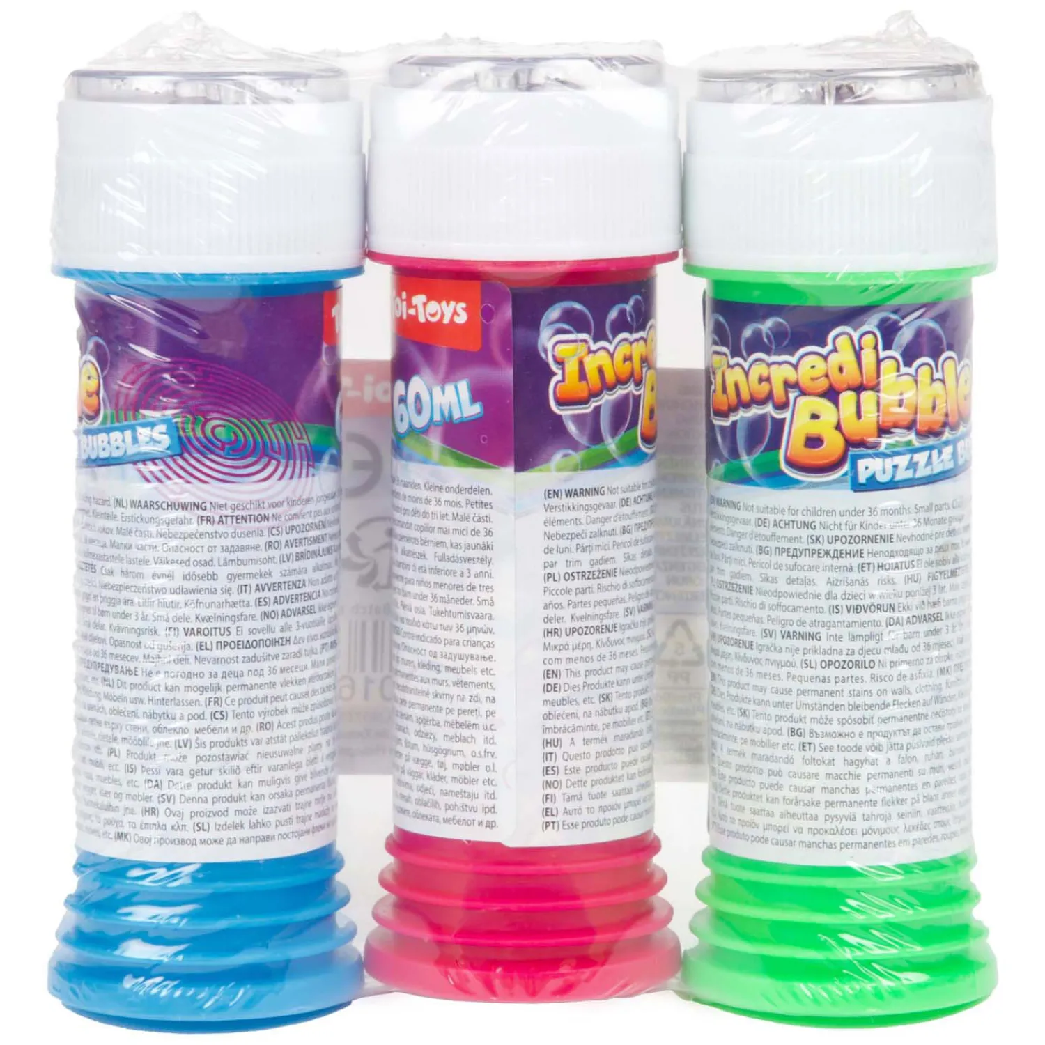 Toi-Toys Incredibubble Bellenblaas met Geduldspel, 3st. Outlet