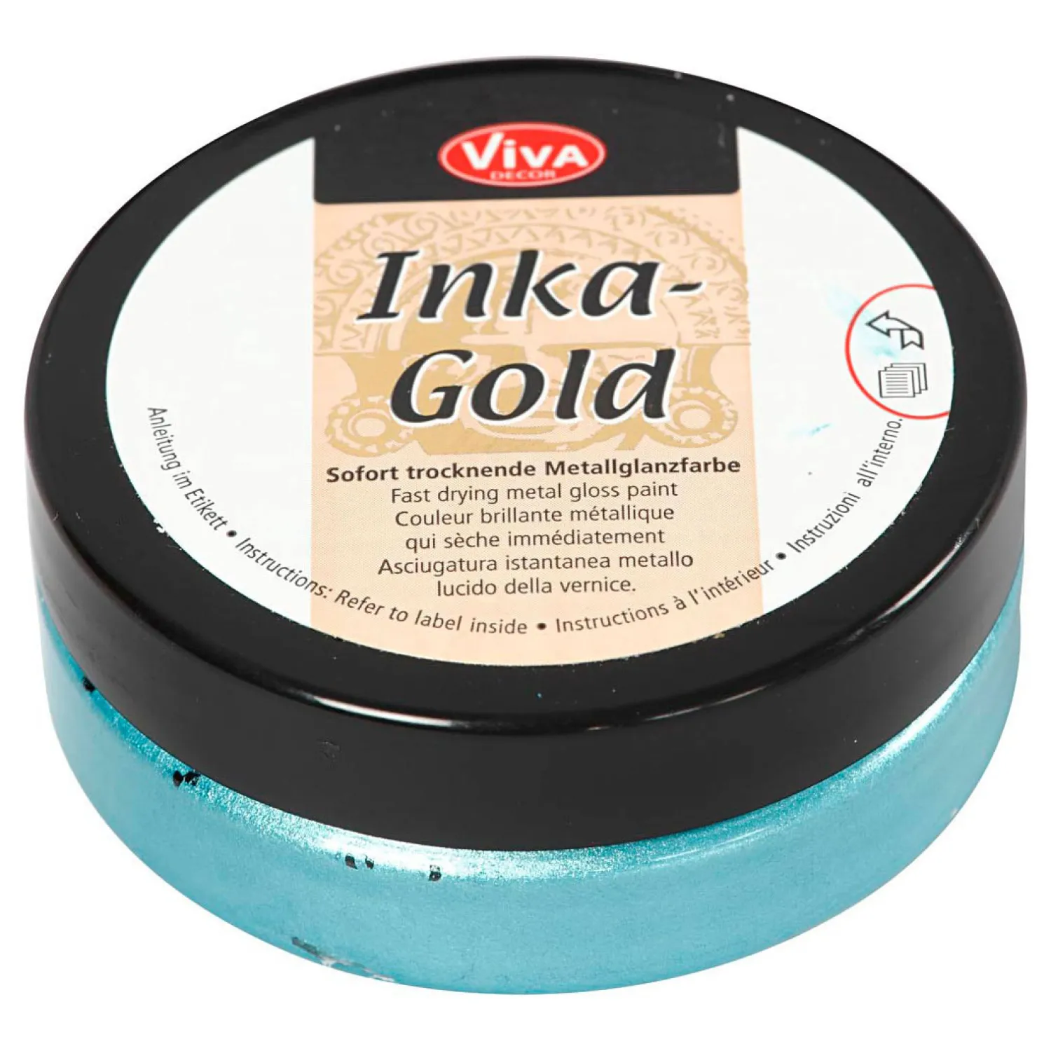 Inka-Gold Glanswax - Turquoise, 50ml>Creativ Company Hot