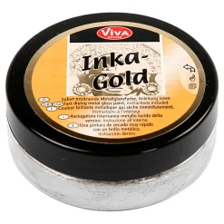 Creativ Company Inka-Gold Glanswax - Zilver, 50ml Clearance