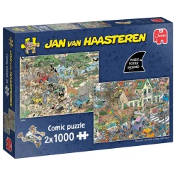 Jan van Haasteren Legpuzzel - 2in1 Safari & Storm, 2x1000st.>Jumbo Hot
