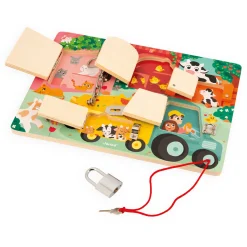 - Activiteitenbord met Sloten en Grendels De Boerderij-Janod