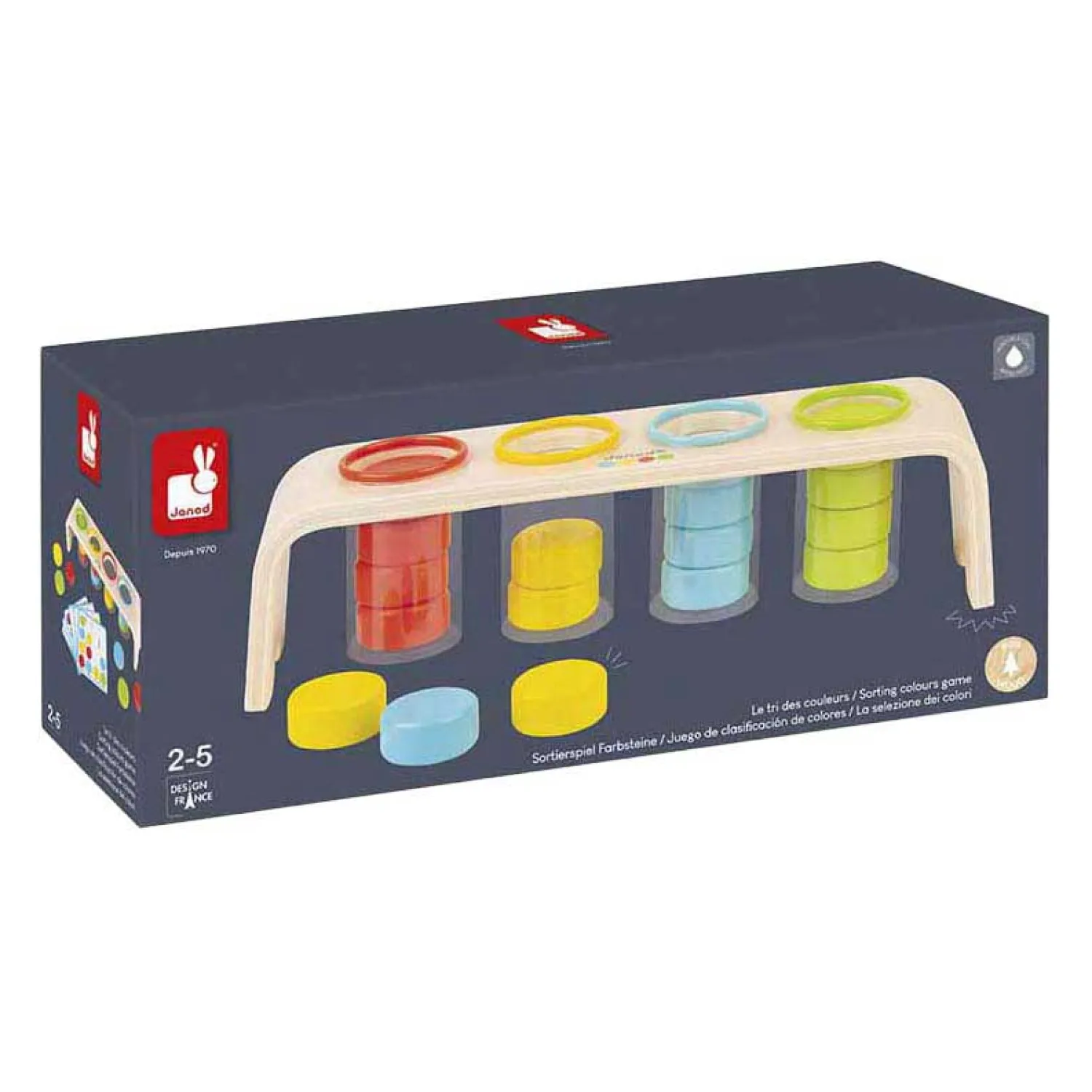 Janod Essential - Kleuren Sorteren - 32dlg. Best