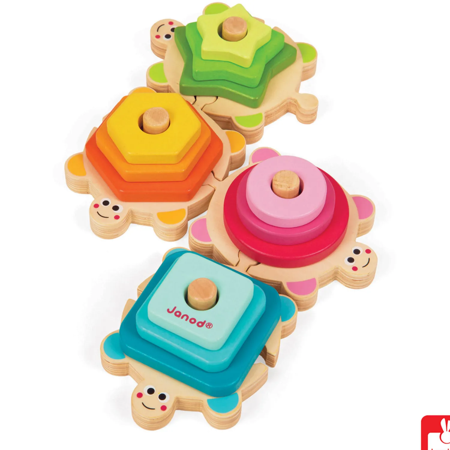 Janod I Wood Stapel Schildpadjes Discount