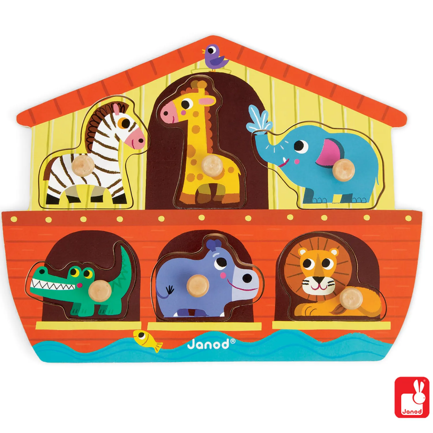 Knoppuzzel Noach's Ark, 6st.>Janod